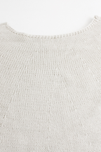 Casual Daily Solid Color Weave O Neck Tops
