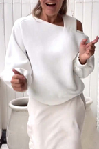 Casual Daily Irregular Oblique Collar Hoodies(4 Colors)
