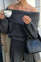 Sexy Solid Color Weave Off Shoulder Tops