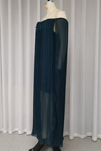 Sexy See-Through Pleated Flower Shape Off Shoulder Pleated Dresses