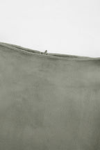 Elegant Zipper Velvet Regular High Waist Bottoms