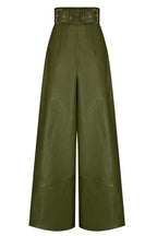 Daily Pocket Patchwork Loose High Waist Wide Leg Patchwork Bottoms