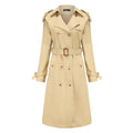 Long Waist Cotton Fashion Trench Coat