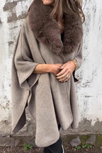 Casual Solid Color Patchwork Cardigan Turndown Collar Outerwear