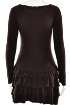 Sexy Ruffle O Neck A Line Dresses
