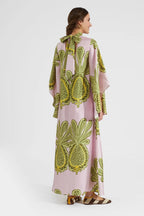 Natalia Aesthetic Big Pineapple Pink Magnifico Dress Elevated Occasion Wear