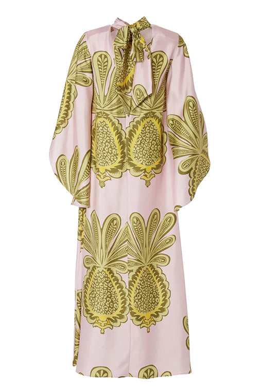 Natalia Aesthetic Big Pineapple Pink Magnifico Dress Elevated Occasion Wear