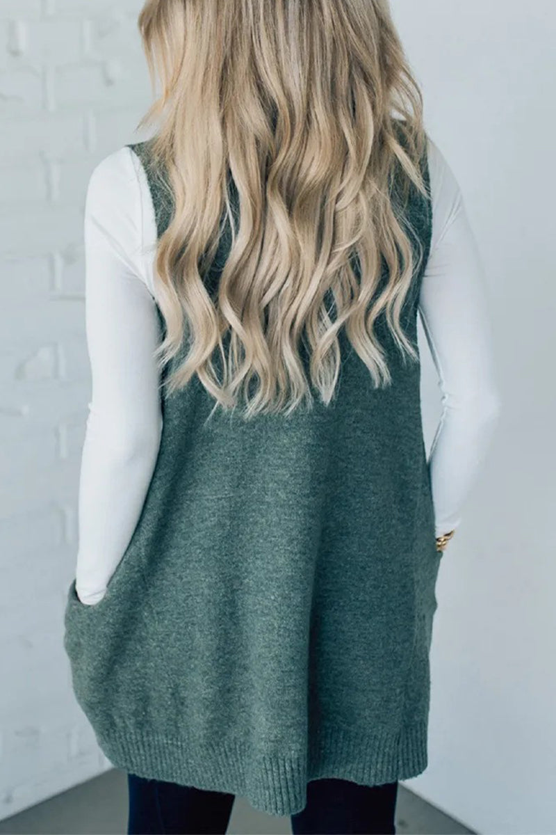 Casual Daily Solid Color Pocket V Neck Tops