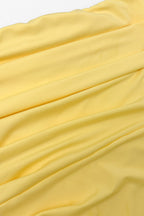 Bianca Exclusive Strapless Evening Dresses with Slit and Flounce Premium Wardrobe Essential
