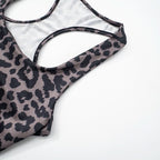 Square neck leopard print tank short pant set  | Festival Outfits Women