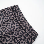 Square neck leopard print tank short pant set  | Festival Outfits Women