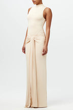 Casual Ruched O Neck Long Dresses(3 Colors)