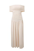 Sexy Ruched Off Shoulder Long Dresses