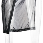 Drawstring mesh one shoulder 3 piece tube short pant set  | Festival Outfits Women