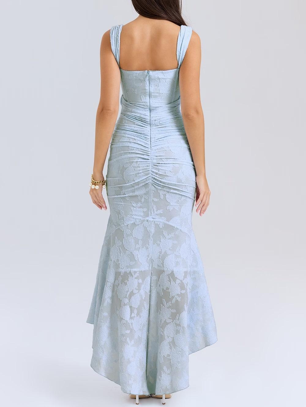 | Floral Maxi Dress in Blue