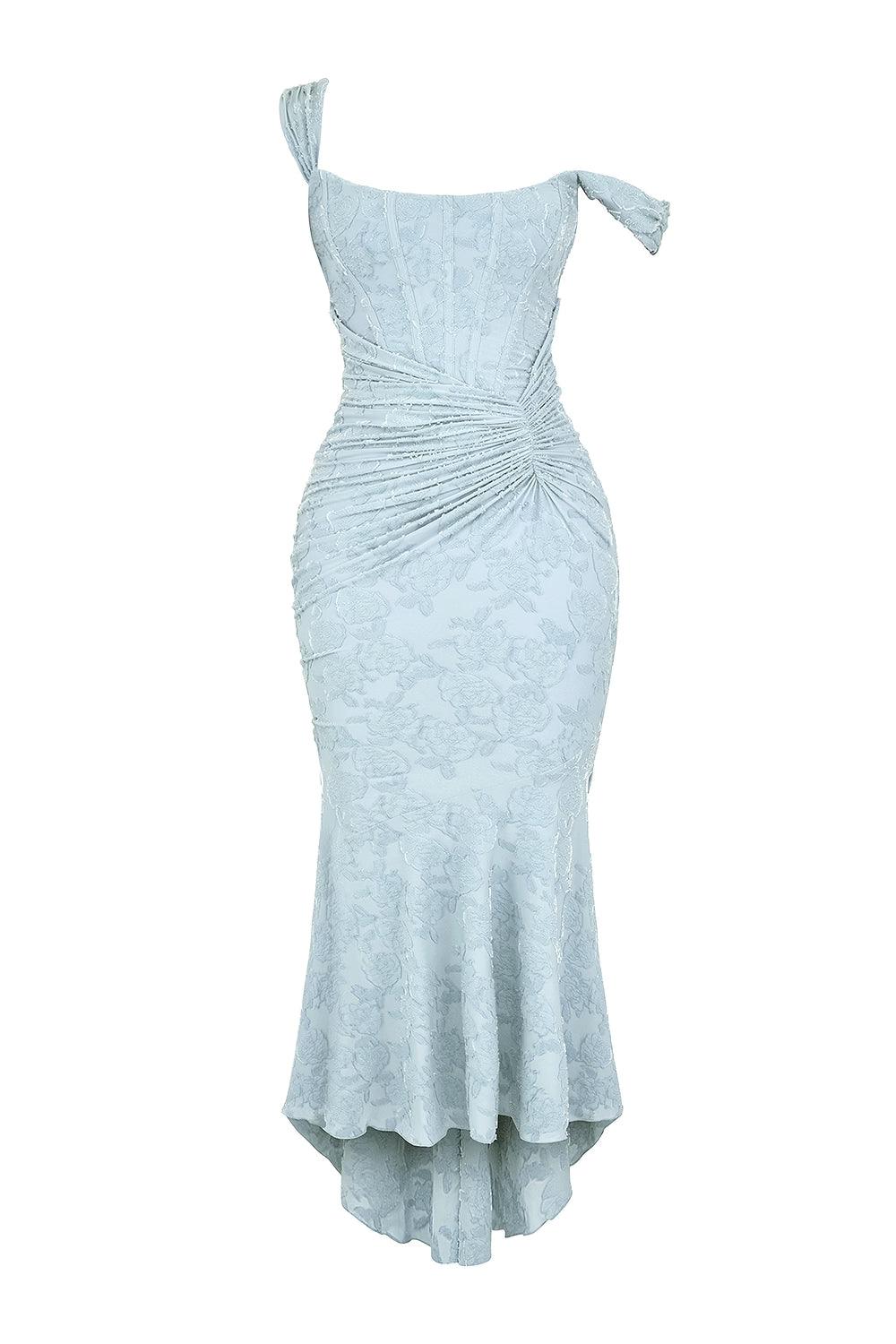 | Floral Maxi Dress in Blue