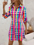 | Check Mini Dress