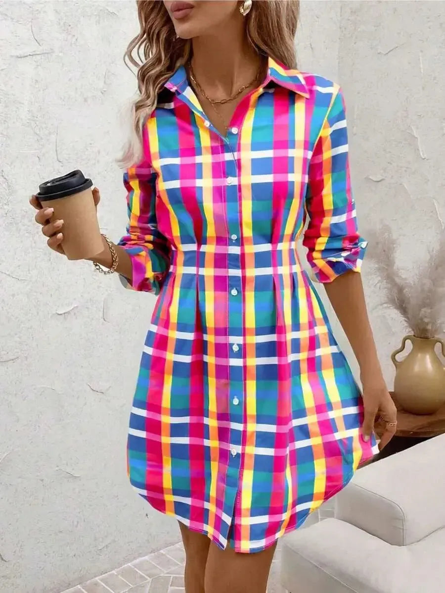 | Check Mini Dress