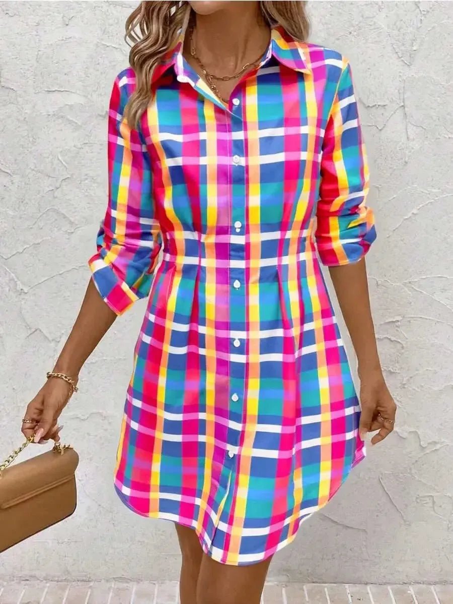 | Check Mini Dress