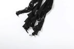 One shoulder irregular ruched ruffle top  | Festival Outfits Women