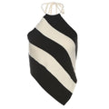 Halter striped self tie backless top  | Festival Outfits Women