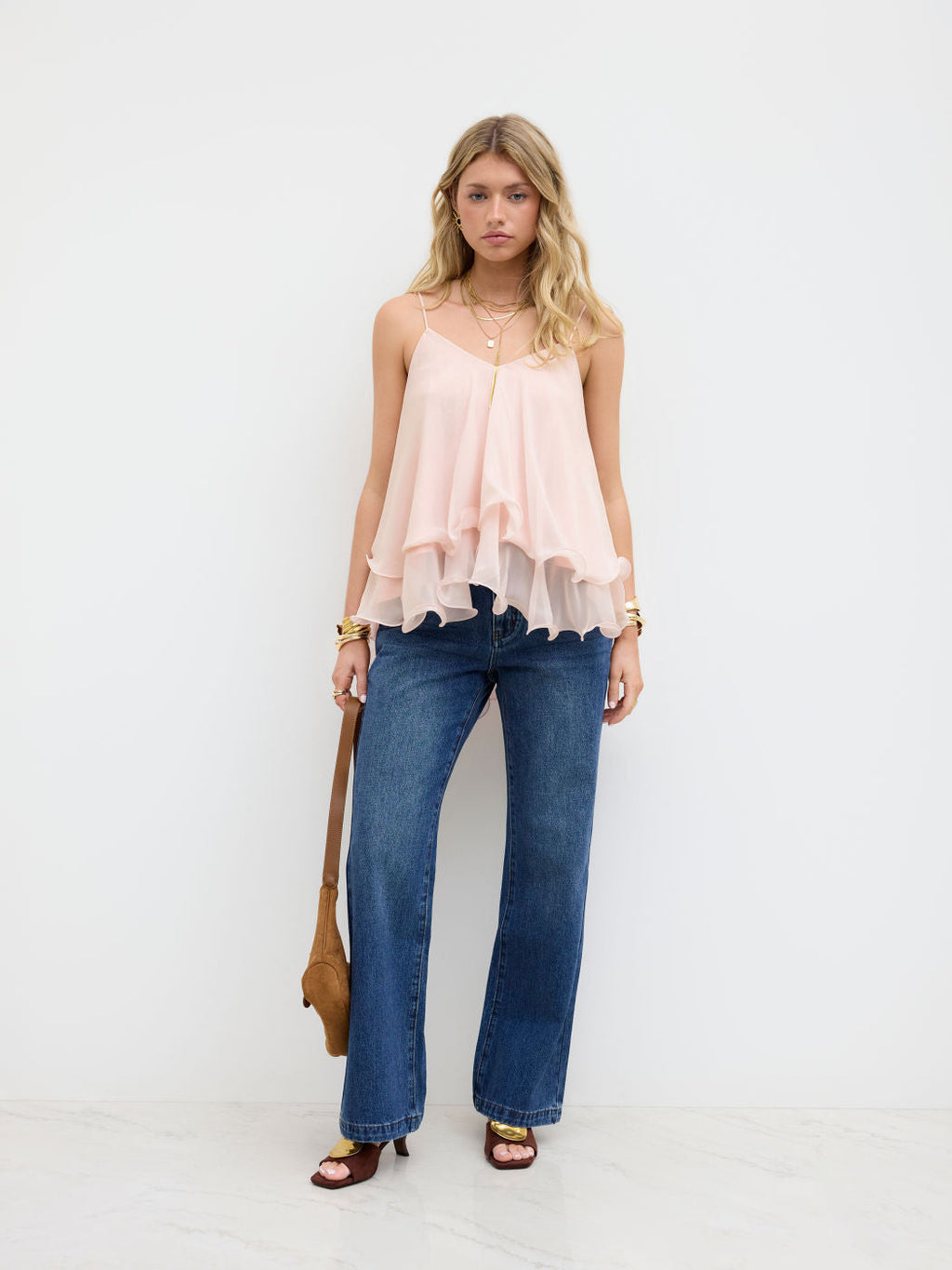 Ruffled Cami Top