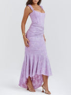 | Floral Maxi Dress in Blue