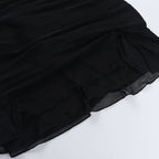 Halter self tie deep v neck slit ruched mini dress  | Festival Outfits Women