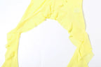 Halter ruffle mesh backless top  | Festival Outfits Women