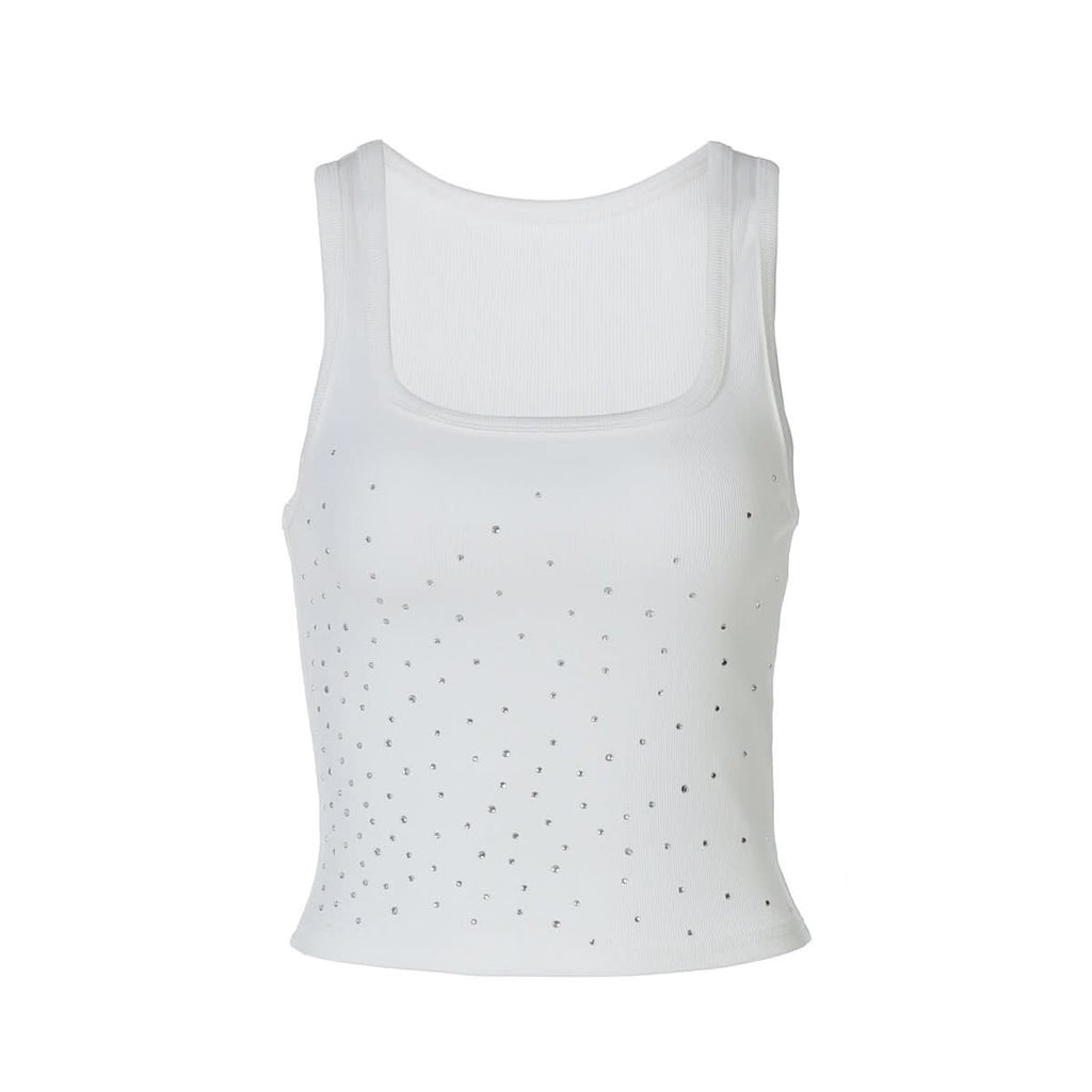 U neck beaded tank top  | Festival Outfits Women