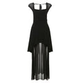 Mesh square neck self tie backless maxi dress  | Festival Outfits Women