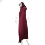 Satin halter backless solid maxi dress  | Festival Outfits Women