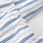 Striped bowknot zip-up halter maxi dress  | Festival Outfits Women
