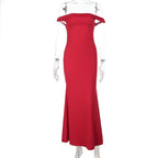 Off shoulder ruched solid tube maxi dress  | Festival Outfits Women