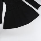Long sleeve v neck zip-up solid mini dress  | Festival Outfits Women