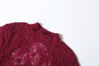 Long sleeve knotted backless lace maxi dress  | Festival Outfits Women
