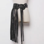 Tassels PU leather decor belt  | Festival Outfits Women