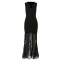Sleeveless notch neck maxi dress  | Festival Outfits Women