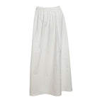 Ruched irregular solid maxi skirt  | Festival Outfits Women