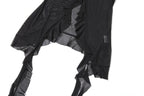 Mesh ruffle self tie v neck halter top  | Festival Outfits Women