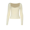 Lace hem long sleeve solid top  | Festival Outfits Women