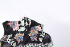 Flower print cap sleeve contrast mini dress  | Festival Outfits Women
