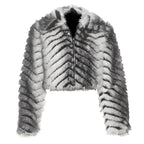 Long sleeve zip-up fluffy coat top  | Festival Outfits Women