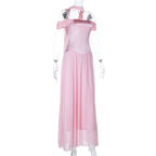 Off shoulder mesh maxi dress  | Festival Outfits Women