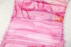 Irregular print mesh tube maxi dress  | Festival Outfits Women