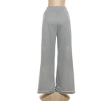 Ripped medium rise solid wide leg pant  | Festival Outfits Women