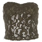 Hollow out zip-up backless tube cut out top  | Festival Outfits Women