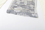 Long sleeve print hollow out contrast cut out top  | Festival Outfits Women
