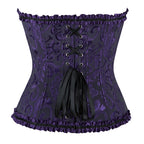 Sweetheart neck lace up corset button ruffle top  | Festival Outfits Women