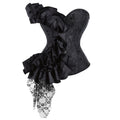 Sweetheart neck ruffle lace up corset top  | Festival Outfits Women